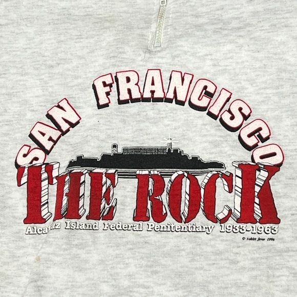 Vintage Sweatshirt San Francisco California The Rock Pullover Sweatshirt - Picture 4 of 7